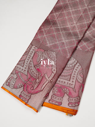 The Elephant Power Plaids Kanjeevaram