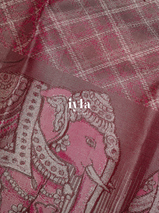 The Elephant Power Plaids Kanjeevaram