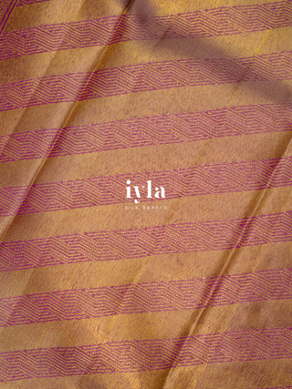 The Wandering Lotus Weave Kanjeevaram in Tiffany