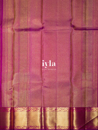 The Tropical Foliage Silk Saree in Marine Green