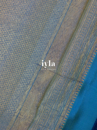 The Banana Grove Whisper Silk Saree in Blush Taupe