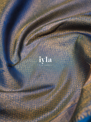 The Banana Grove Whisper Silk Saree in Blush Taupe