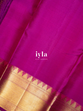 The Diamond Mood Kanjeevaram in Sunset Orange