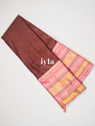The chestnut Brown Timeless Legacy Weave Kanjeevaram