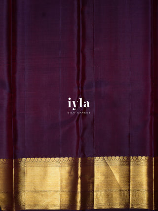 The Tropical Foliage Silk Saree in Watermelon Pink