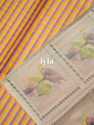 The Pearlescent Calla Lily Color-Burst Kanjeevaram