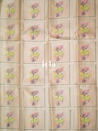 The Pearlescent Calla Lily Color-Burst Kanjeevaram