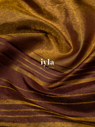 The Chocolate Sprinkle Delight Silk Saree