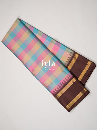 The Chocolate Sprinkle Delight Silk Saree