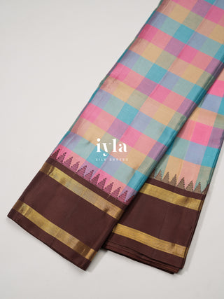 The Chocolate Sprinkle Delight Silk Saree