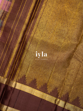 The Chocolate Sprinkle Delight Silk Saree