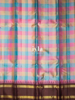 The Chocolate Sprinkle Delight Silk Saree