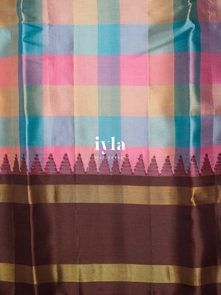 The Chocolate Sprinkle Delight Silk Saree