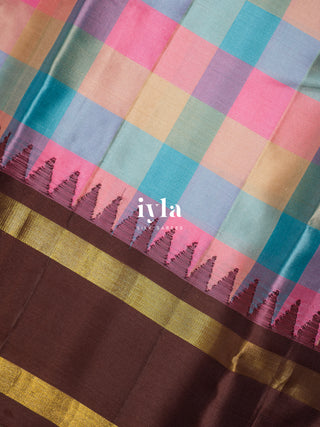 The Chocolate Sprinkle Delight Silk Saree