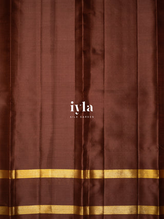 The Chocolate Sprinkle Delight Silk Saree