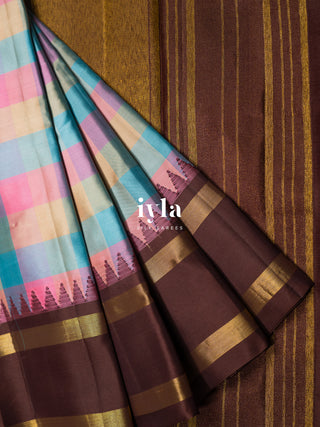 The Chocolate Sprinkle Delight Silk Saree
