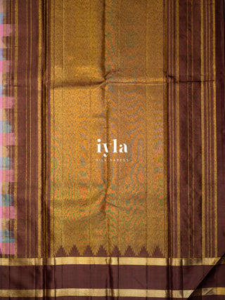 The Chocolate Sprinkle Delight Silk Saree