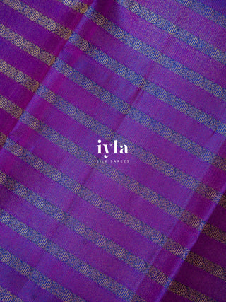 The Blooming rose royal Kanjeevaram in Purple