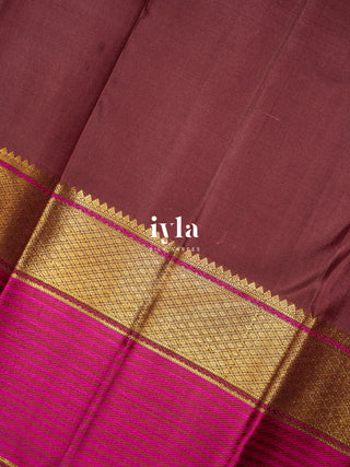 The Classical Symphony Silk Saree in Temple Pink