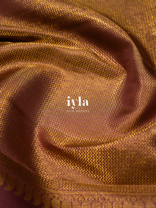 The Classical Symphony Silk Saree in Temple Pink