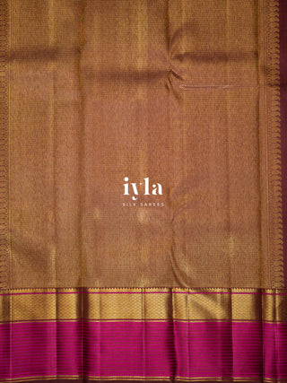 The Classical Symphony Silk Saree in Temple Pink