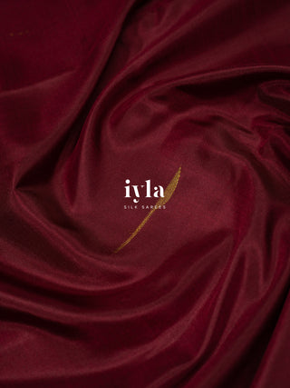 The Maroon Magic Painted Palette Silk Saree 🎨