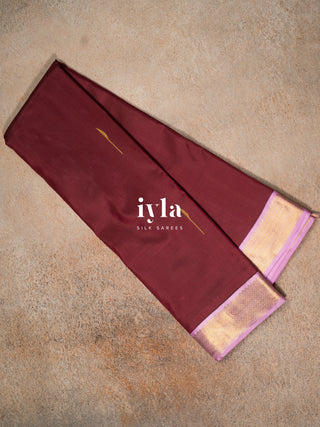 The Maroon Magic Painted Palette Silk Saree 🎨