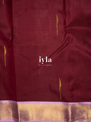 The Maroon Magic Painted Palette Silk Saree 🎨