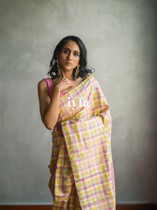 The Color Play Checkered Kanjeevaram