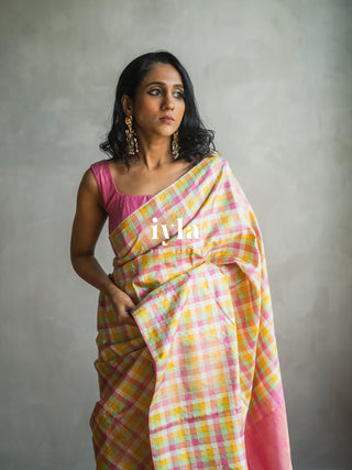 The Color Play Checkered Kanjeevaram