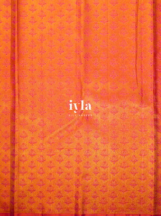 The Wild Carnation Bloom Kanjeevaram in True Purple