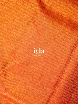 The Wild Carnation Bloom Kanjeevaram in True Purple