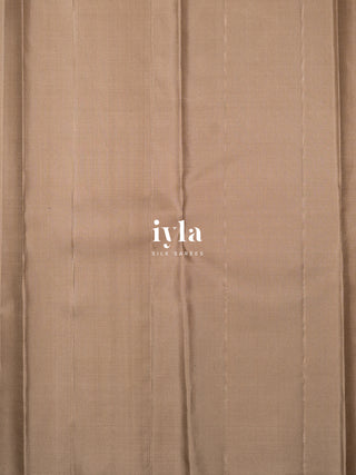 The Windswept Woodland Kanjeevaram in Champagne Beige