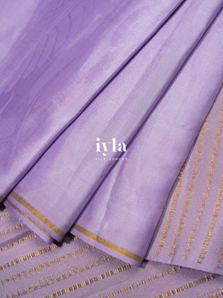 The Kalamkari Peacock in Lavender Pearl - Breeze Edit