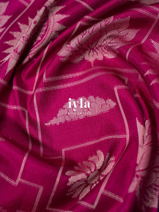 The Daydream Theory Silk Saree in Pink Obsession