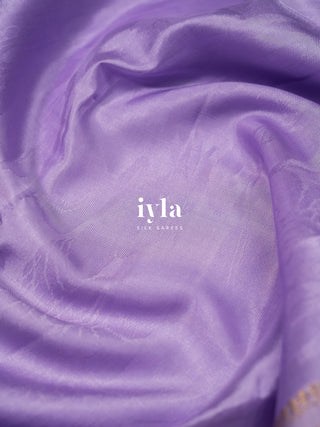 The Kalamkari Peacock in Lavender Pearl - Breeze Edit