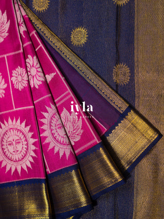 The Daydream Theory Silk Saree in Pink Obsession