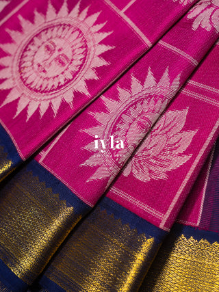 The Daydream Theory Silk Saree in Pink Obsession