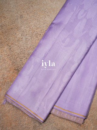 The Kalamkari Peacock in Lavender Pearl - Breeze Edit