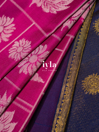 The Daydream Theory Silk Saree in Pink Obsession