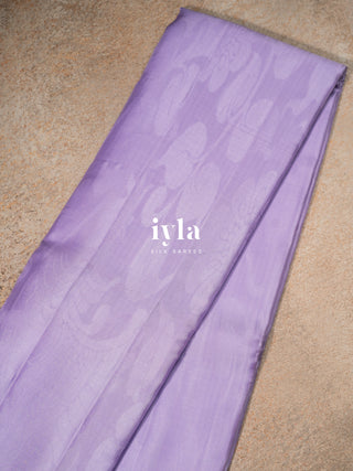 The Kalamkari Peacock in Lavender Pearl - Breeze Edit