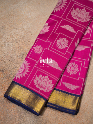 The Daydream Theory Silk Saree in Pink Obsession