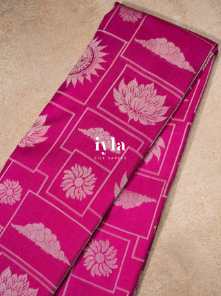 The Daydream Theory Silk Saree in Pink Obsession