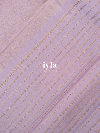The Kalamkari Peacock in Lavender Pearl - Breeze Edit