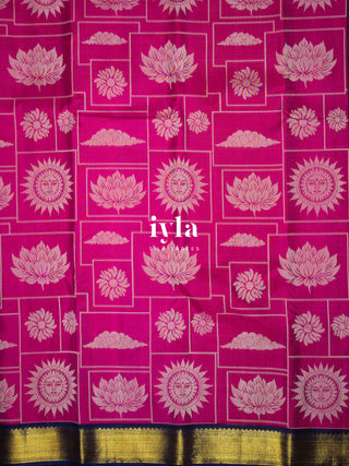 The Daydream Theory Silk Saree in Pink Obsession