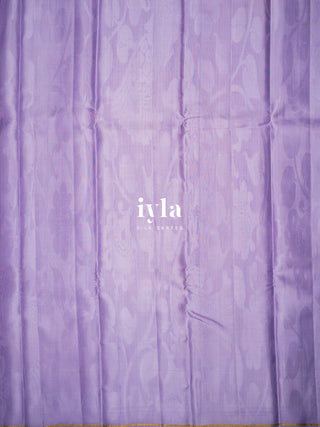 The Kalamkari Peacock in Lavender Pearl - Breeze Edit