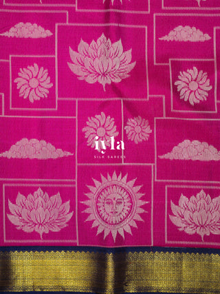 The Daydream Theory Silk Saree in Pink Obsession