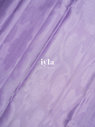 The Kalamkari Peacock in Lavender Pearl - Breeze Edit