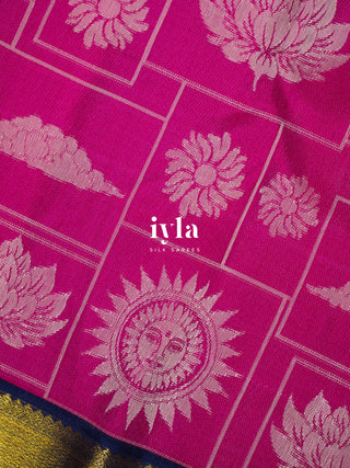 The Daydream Theory Silk Saree in Pink Obsession