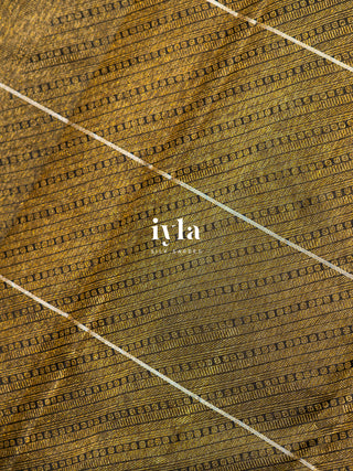 The Deer in the Moonlight Kanjeevaram in Black